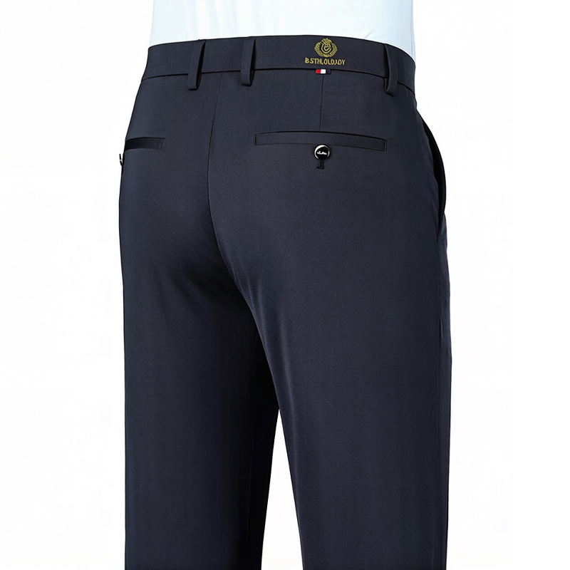 Embroidery Job - 2026 Modische Herren-Stretchhose mit Flachfront, Formelle