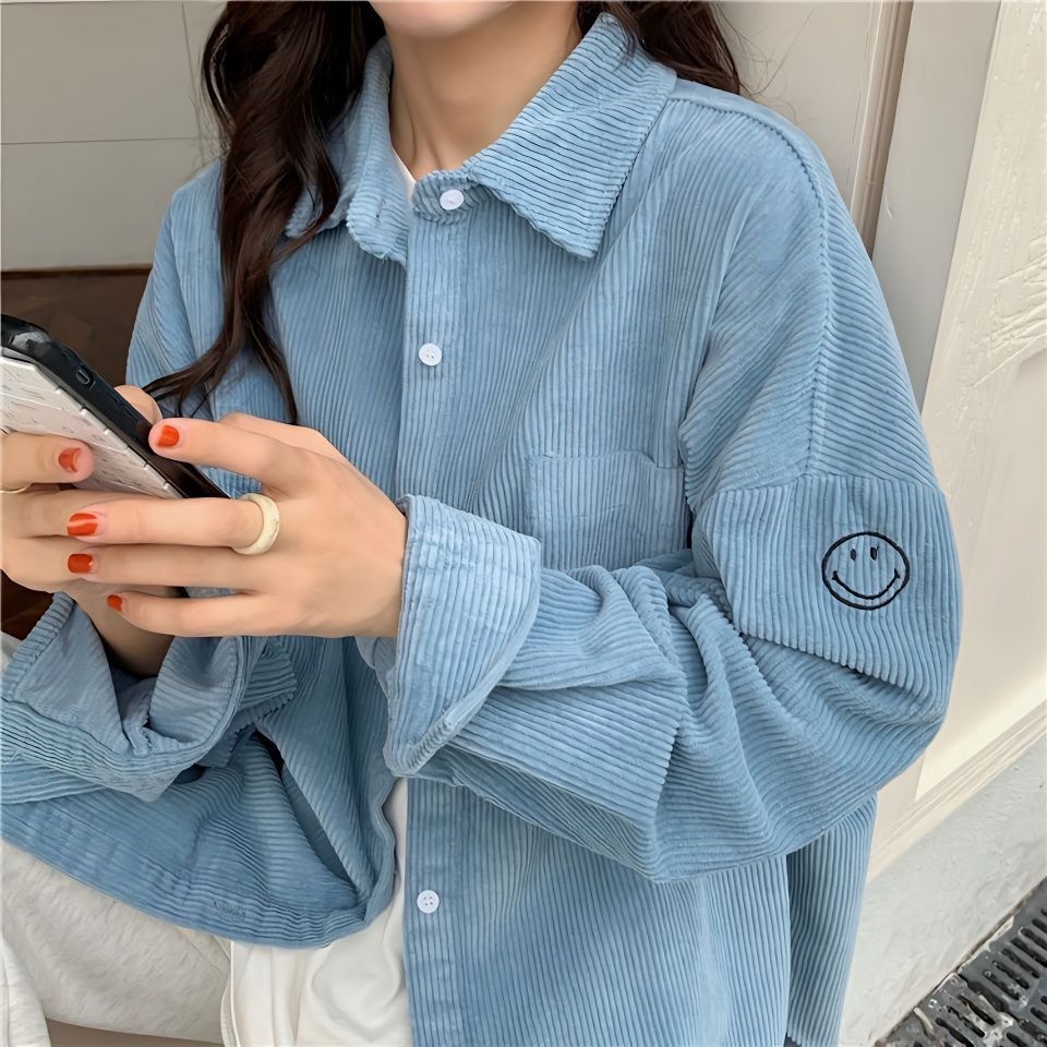 Embroidery On Shirt - Design Sinn Hemd Mäntel Frauen Adrette