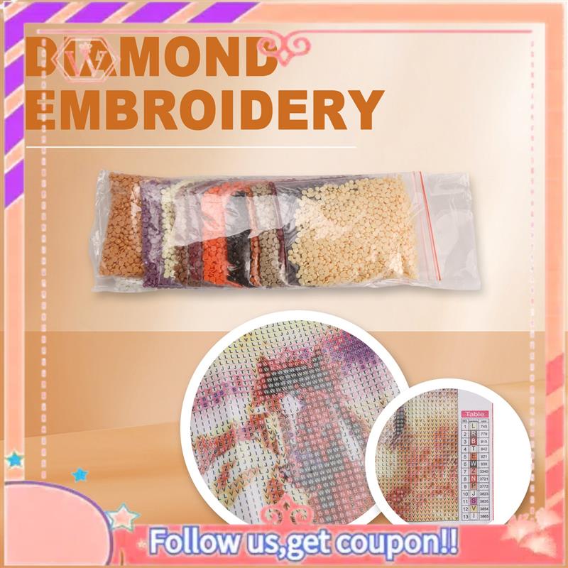 Embroidery Running Stitch - Verbesserter voller Bohrer, quadratischer Diamant, DIY-Diamantgemälde