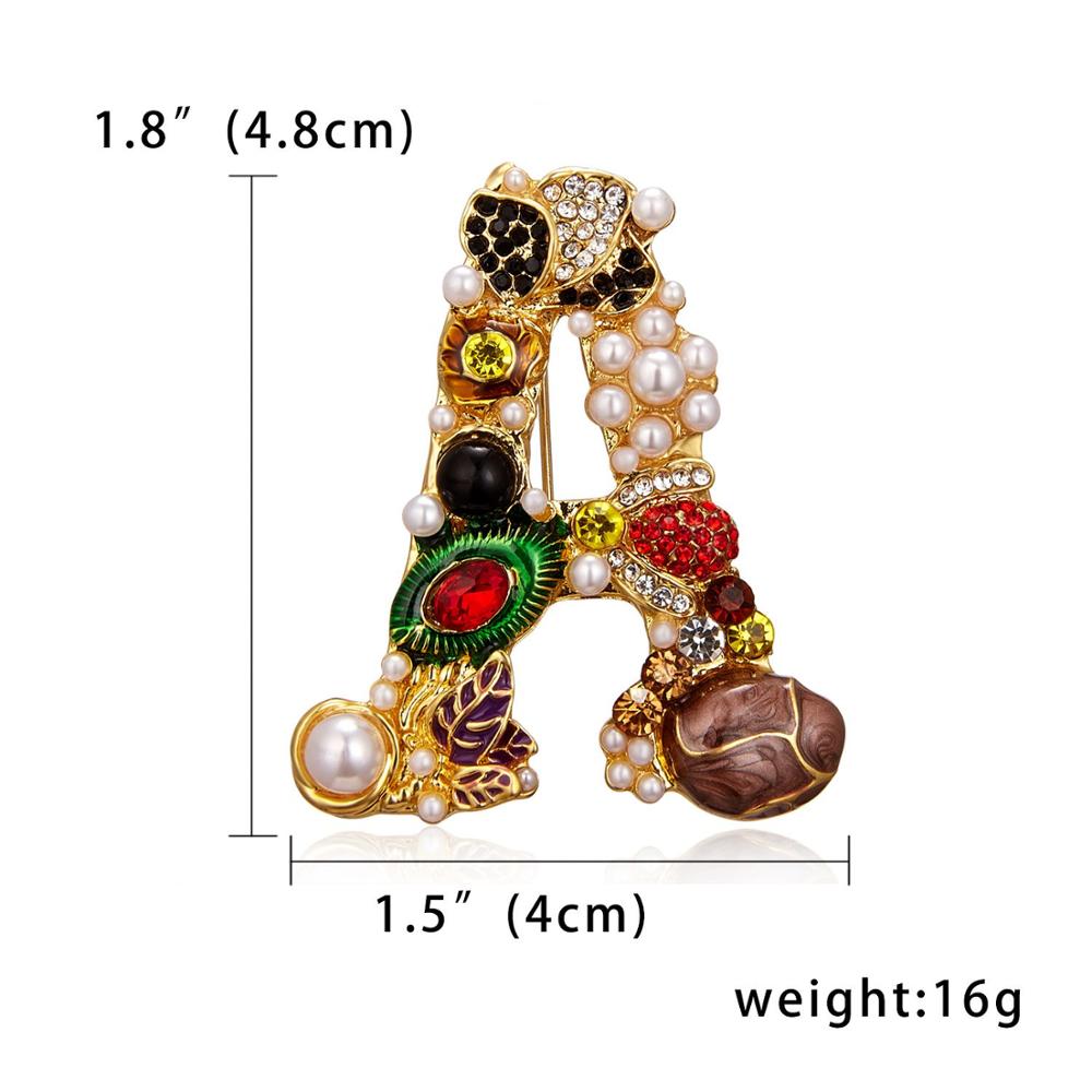 Mode Emaille Perle Strass Brie – Embroidery Letter M Bewertung und Preis