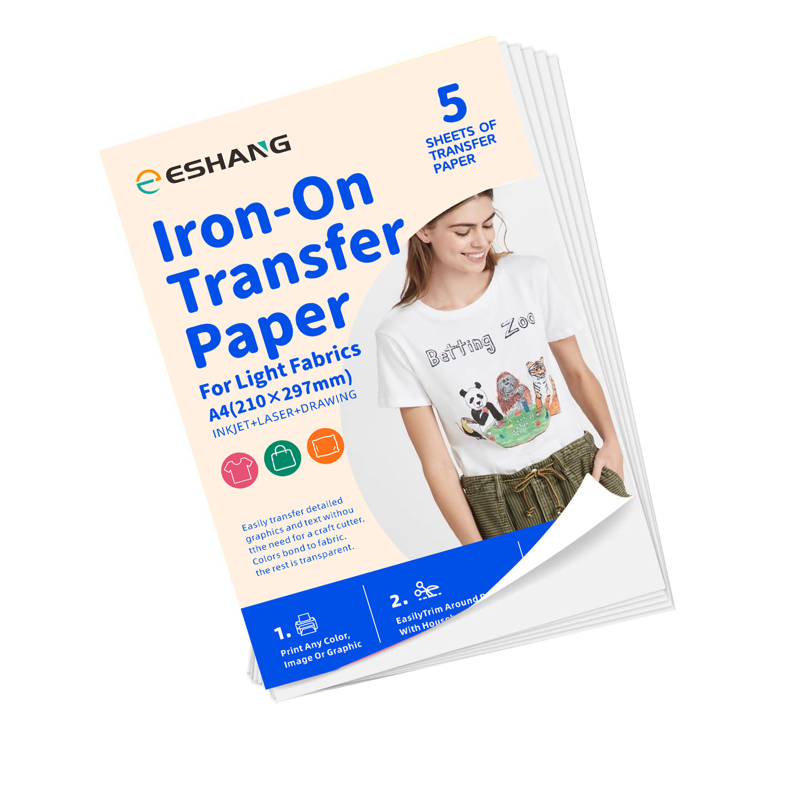 5 Blatt A4-Wärmeübertragungspa – Transfer Paper Carbon Bewertung und Preis