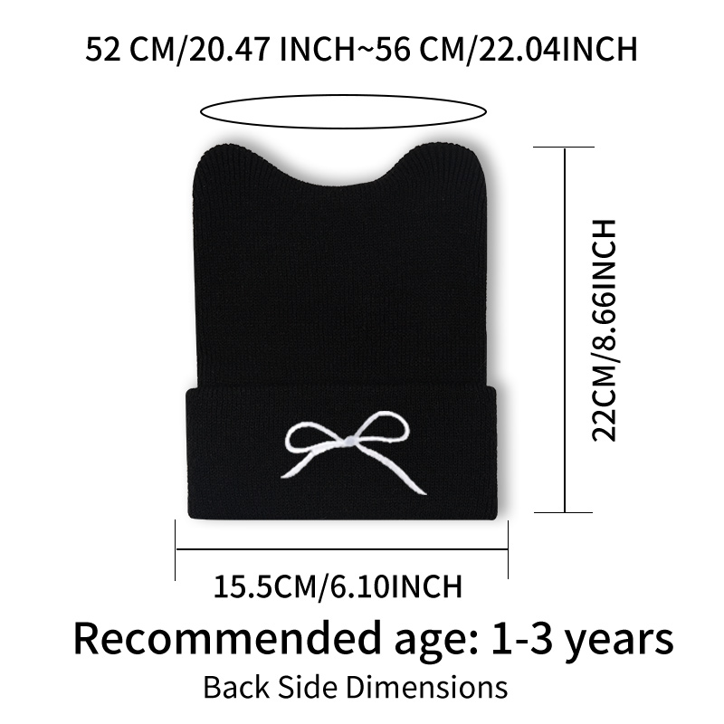 1-3 Jahre Kleinkind Strickmütz – Embroidery Cat Bewertung und Preis