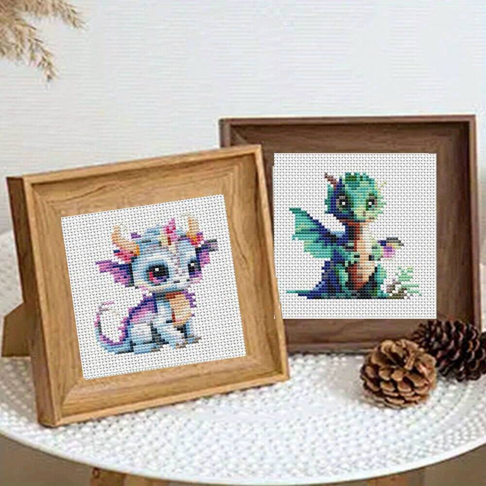12Pcs Drachen Kreuz Stich 11CT – Embroidery Tas Bewertung und Preis