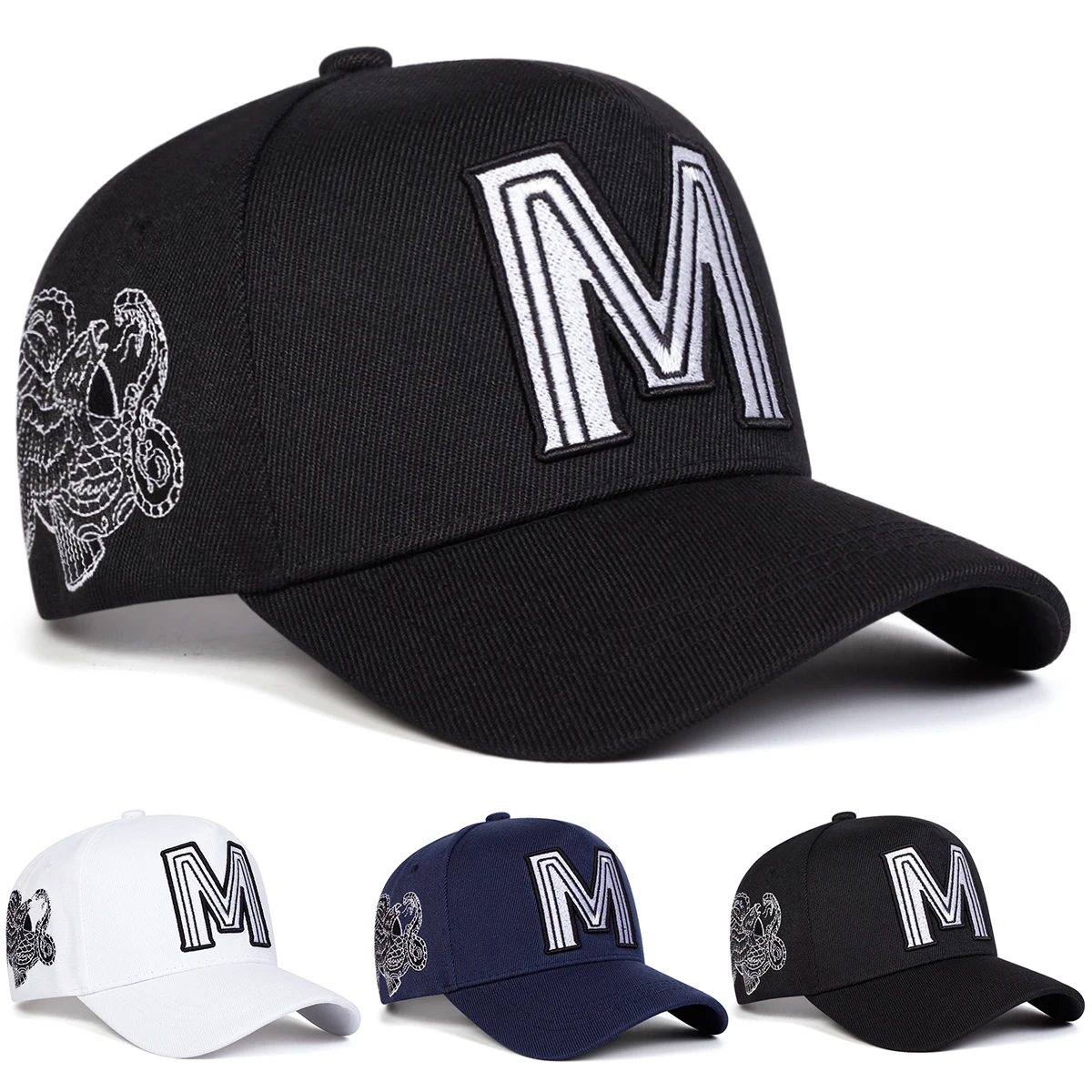 Unisex-Baseballmützen mit M-Bu – Embroidery Letter M Bewertung und Preis