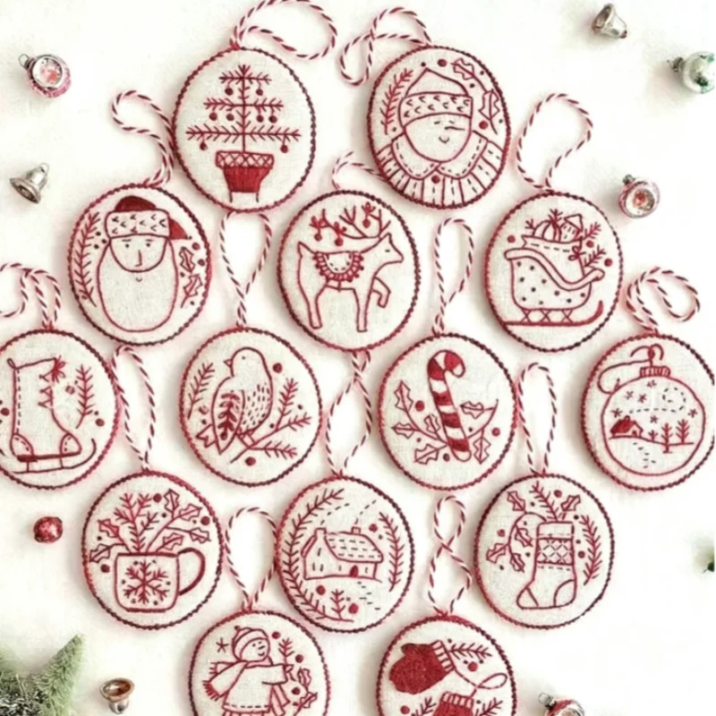 Weihnachts-Stickset für Anfäng – Embroidery Xmas Ornaments Bewertung und Preis