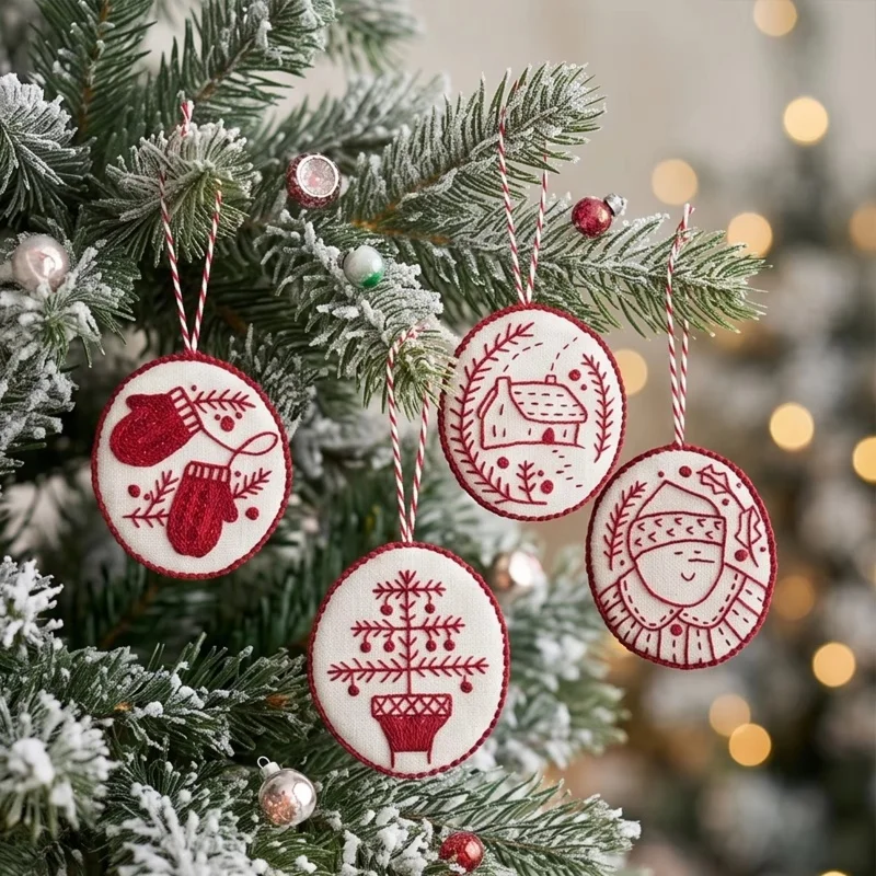 Weihnachts-Stickset für Anfäng – Embroidery Xmas Ornaments Bewertung und Preis