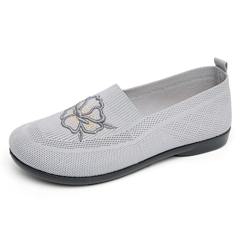Damen-Strick-Slipper mit Blume – Embroidery Knit Bewertung und Preis