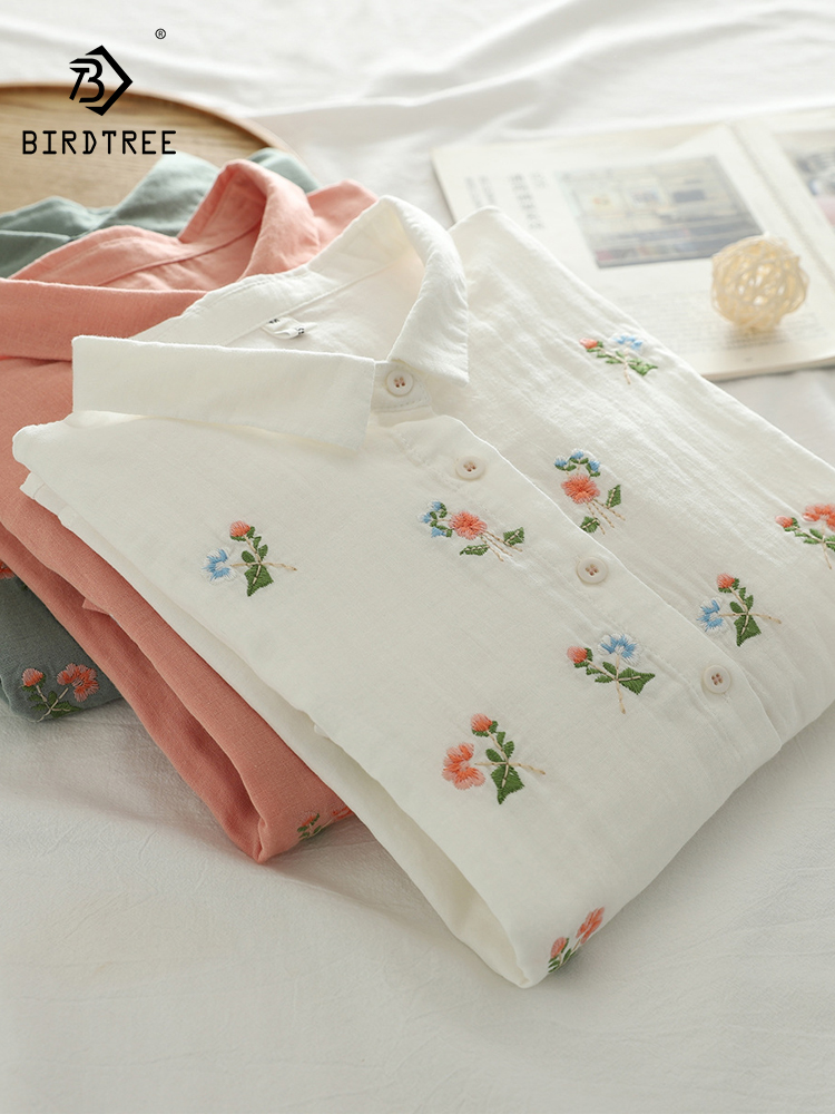 Neues Sommer-Baumwollgarn-Hemd – Embroidery On Shirt Bewertung und Preis