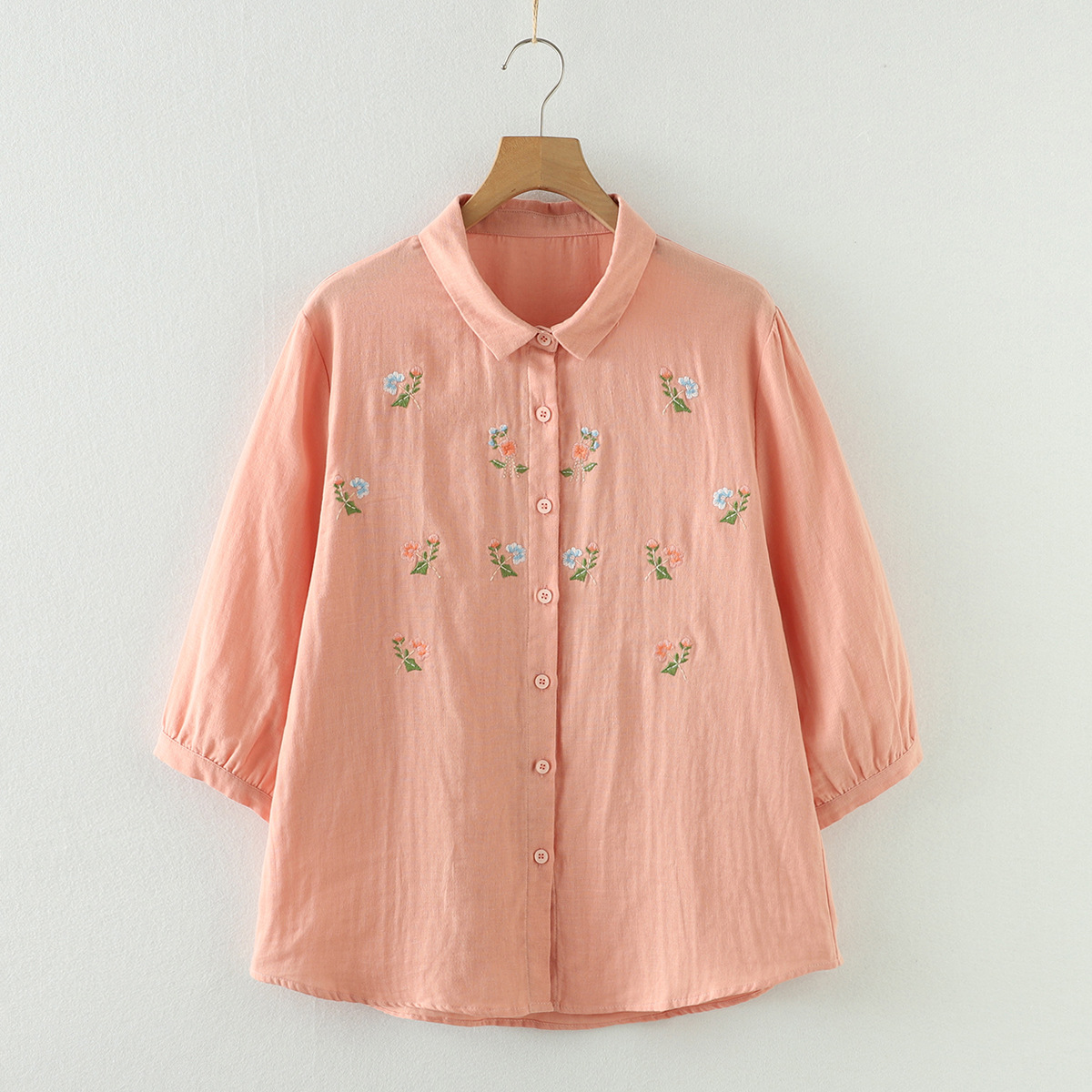 Neues Sommer-Baumwollgarn-Hemd – Embroidery On Shirt Bewertung und Preis