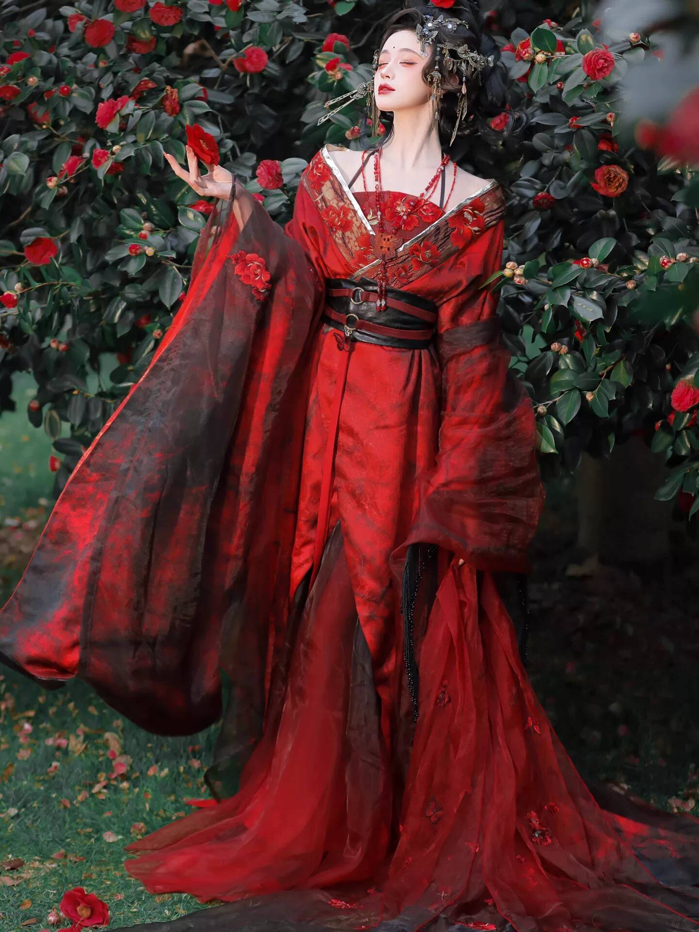 Neues Datura Red Hanfu Damen-K – Embroidery Knit Bewertung und Preis
