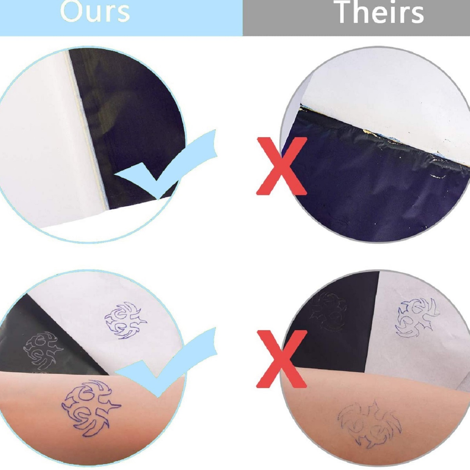 10/50/100Pcs Tattoo Transfer P – Transfer Paper Carbon Bewertung und Preis