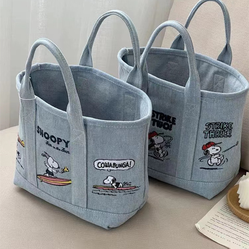 Neue Snoopy Comic Denim-Traget – Embroidery Job Bewertung und Preis