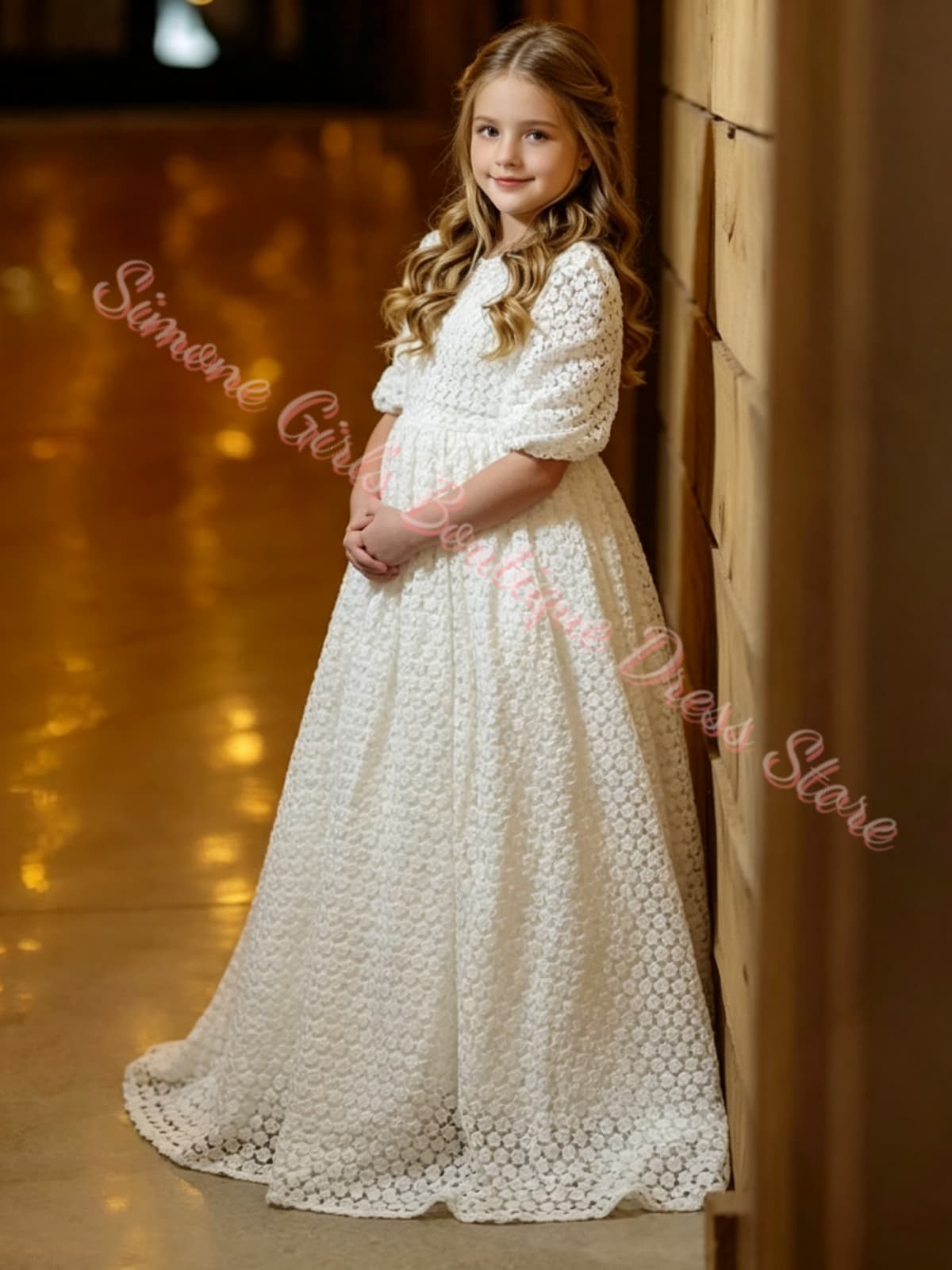 Mädchenkleid mit Lochstickerei – Embroidery Eyelet Bewertung und Preis