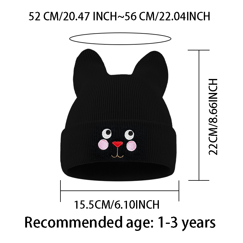 Weiche Katzenohren-Kindermütze – Embroidery Cat Bewertung und Preis