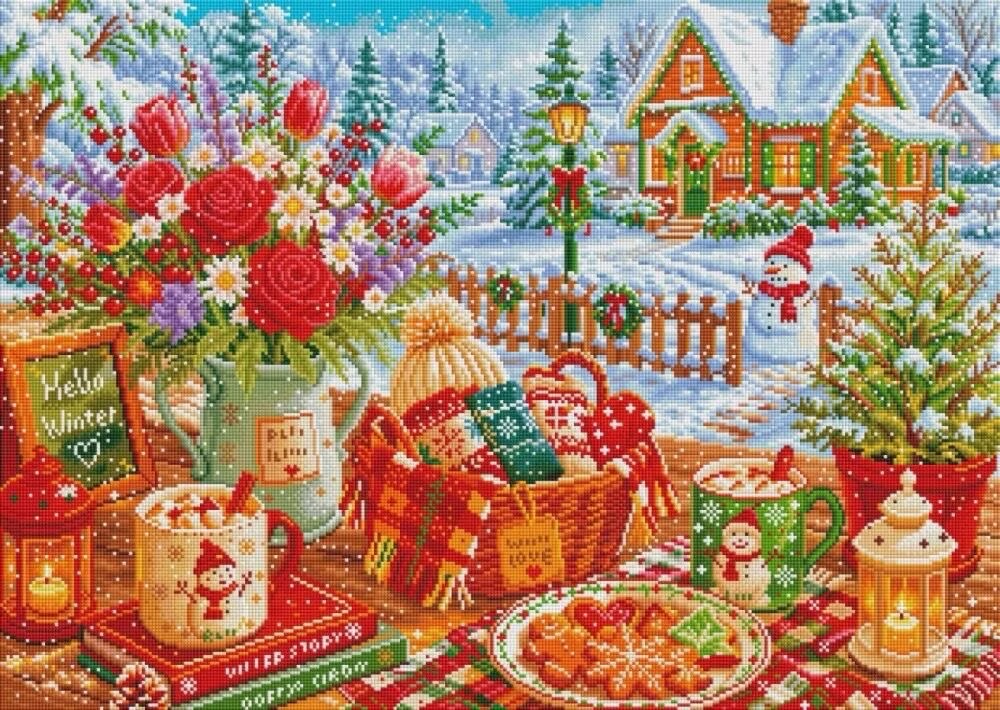 9CT 14ct Winter-Motiv-Kreuzsti – Embroidery Job Bewertung und Preis